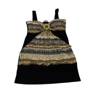 Nikita Womens Large Y2k Mcbling Tank Top Party Clubbing Festival Rave Vintage